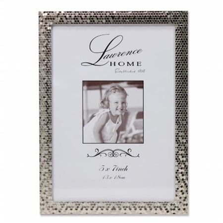 Lawrence Frames Lawrence Frames 710857 Shimmer Metal Picture Frame - Silver; 0.71 in. 710857